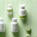 Illustration of various supplement bottles and capsules